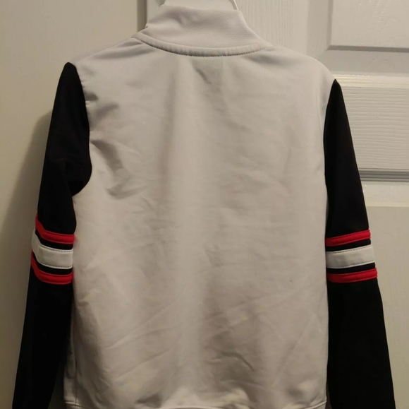 Air Jordan White Black Athletic Active Zip Jacket - Picture 4 of 5